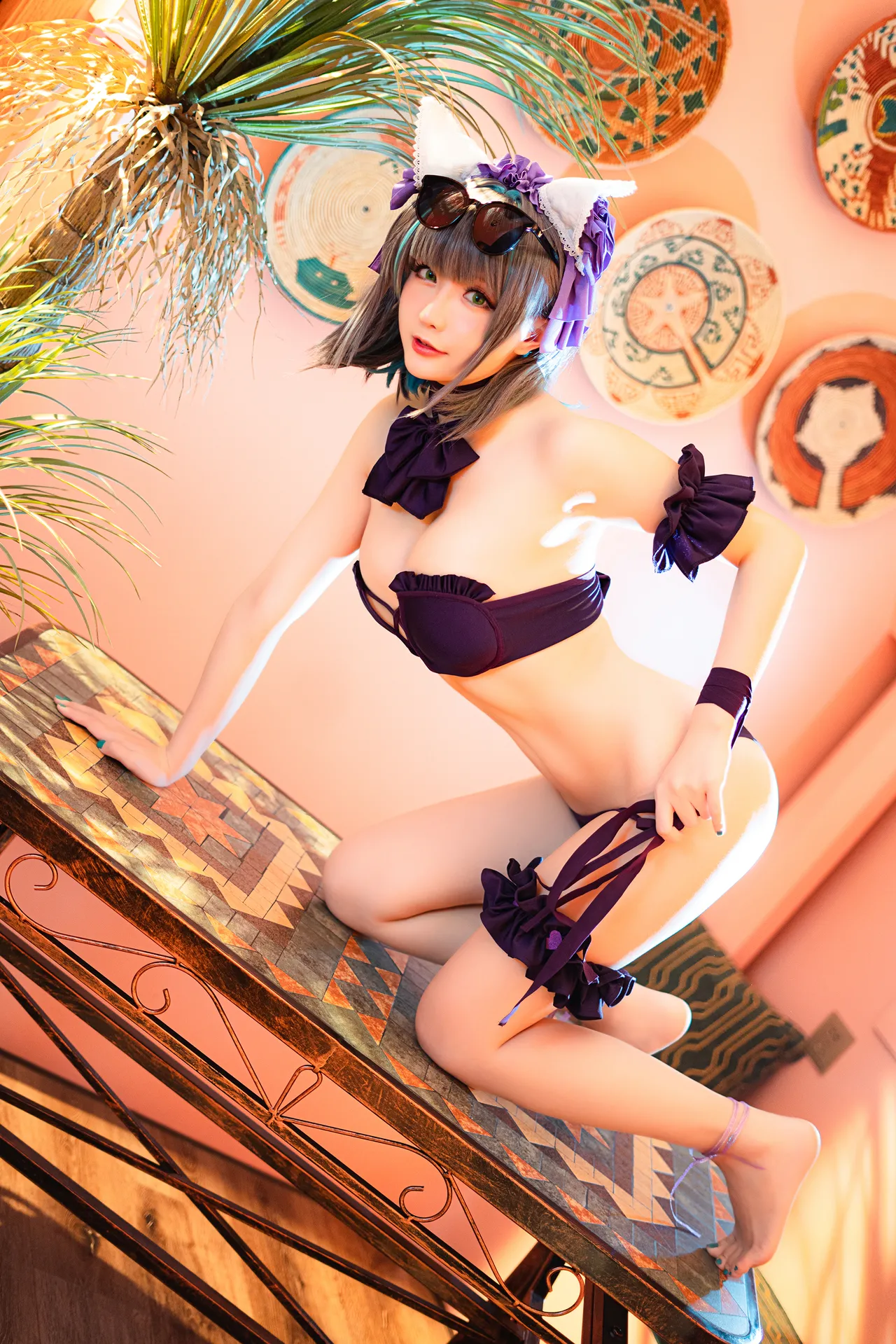 Coser@星之迟迟Hoshilily - 柴郡泳装-erohere18.webp